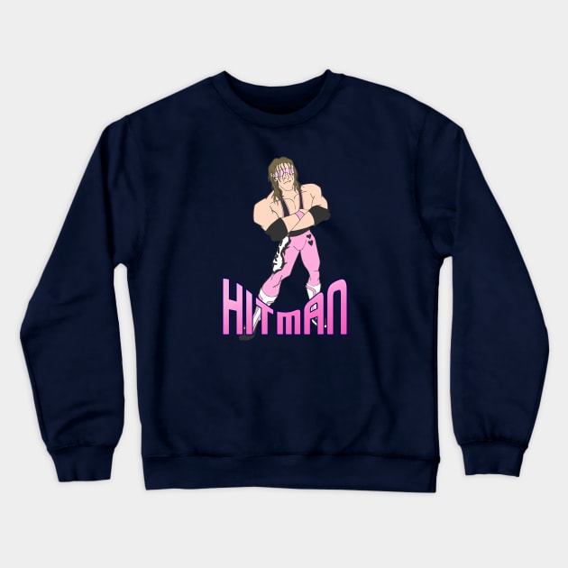 Bret the Hitman Hart Crewneck Sweatshirt by Pittih